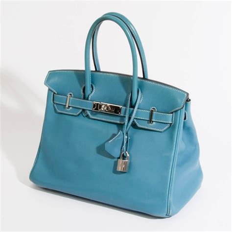 hermes birkin blue jean 30|More.